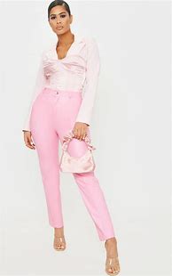 Image result for Pink and Black Top Leather