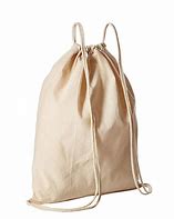 Image result for White Organic Cotton Canvas Drawstring Bag