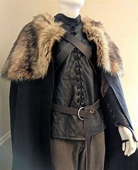 Image result for Black Leather Cloak