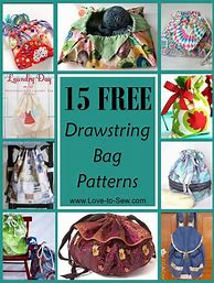 Image result for Sew a Small Drawstring Bag