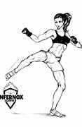 Image result for Kickboxing Drawing