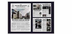 Image result for Newspaper A4 Size Pamphlet Landscape