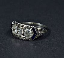 Image result for Art Deco Sapphire Engagement Rings