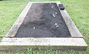 Image result for Railroad Tie Garden Bed