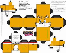 Image result for Sonic Paper Dolll