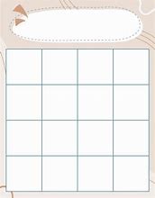 Image result for Blank Bingo Chart