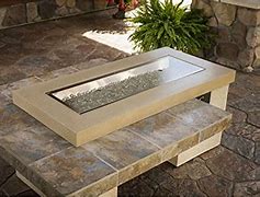 Image result for Long Fire Pit Glass Tables