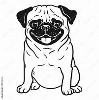 Image result for Thanksgiving Pug Black and White