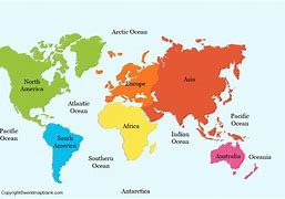 Image result for World Map Labeled