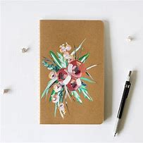 Image result for Hardcover Journal Hand Painted Cover