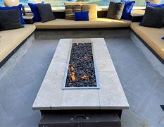 Image result for Long Fire Pit Glass Tables