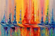 Image result for Abstract Boat Paintings