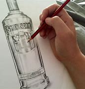 Image result for Vodka Bottle Drawing