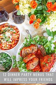 Image result for Dinner Party Menu