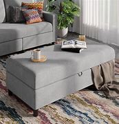 Image result for Living Room Storage Ottoman with Drawers