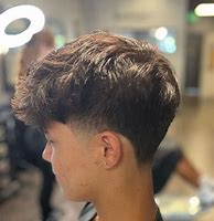 Image result for Low Taper Fade Long Messy Hair