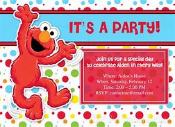 Image result for Elmo Birthday Invitations