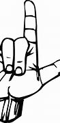 Image result for ASL I Love You Outline DXF