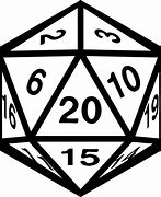 Image result for D20 Dice Clip Art