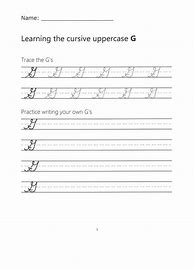 Image result for Cursive G Font