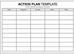 Image result for Blank Action Plan Template Word