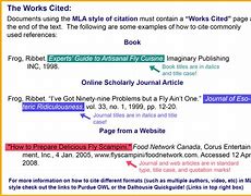 Image result for MLA Citation Style