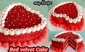 Image result for Red Velvet Cake Heart Shape