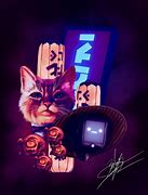 Image result for Stray Video Game Cat Fan Art Girl