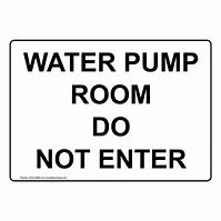 Image result for Do Not Enter Water Sign