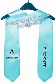 Image result for Light Blue Graduation Stole