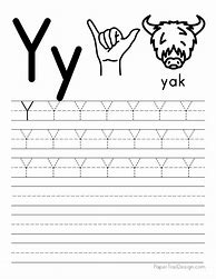 Image result for Letter Y Worksheets