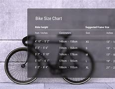 Image result for Bicycle Bike Frame Size Chart