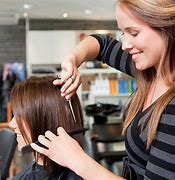 Image result for Lady Cutting Hair