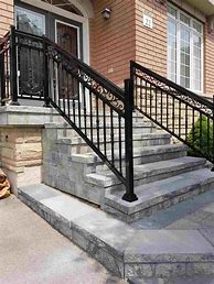 Image result for Metal Railings for Outdoor Steps