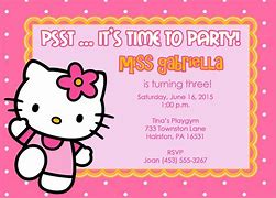 Image result for Hello Kitty Party Printables