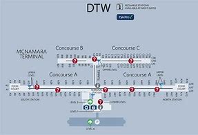 Image result for DTW Airport Terminal Map