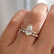 Image result for Wedding Rings Teardrop Shape