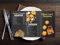 Image result for A3 Menu Mockup