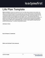 Image result for Life Plan Template Excel