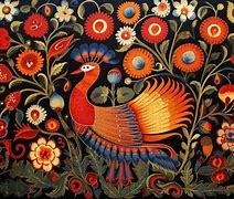 Image result for Folk Art Couple Tole