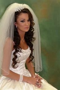 Image result for Hair Down Wedding Hairstyles with Tiara