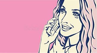 Image result for Pop Art Girl Saying Hello