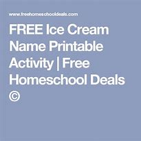 Image result for Ice Cream Name Printable