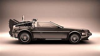 Image result for Back to the Future DeLorean Cartoon