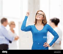 Image result for A Lady Pointing a Finger Up