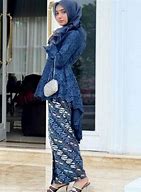 Image result for Kebaya Modern Biru Dongker