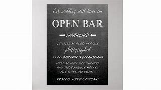 Image result for Open Bar Sign Funny