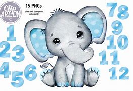 Image result for Baby Boy Blue Elephant Clip Art