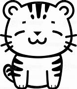 Image result for Cute Tiger Doodle