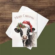 Image result for Dairy Cow Christmas Cards